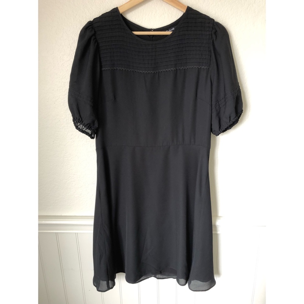 Madewell Pintuck Puff-Sleeve Mini Dress - Picture 4 of 13